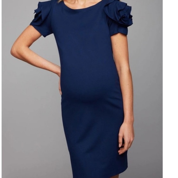 Pietro Brunelli Dresses & Skirts - NWT Pietro Brunelli Milano maternity dress- navy